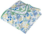 Cuvertură verde-albastră matlasată 220x230 cm Tilly Floral – Catherine Lansfield