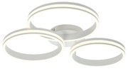 Plafonieră albă cu LED cu 3 trepte de intensitate luminoasă cu 3 lumini - Navara