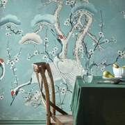 Tapet Kyoto Blossom, Mist Blue Wall, 1838 Wallcoverings, 6.53mp / rola