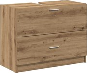 vidaXL Dulap de Baie Stejar Artizanal 78 x 37 x 59 cm Lemn compozit