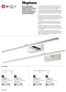 Redo 01-1674 - Iluminare LED pentru oglindă de baie NEPTUNE, 12W, 230V, IP44