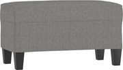 vidaXL Bancă, gri închis, 70x35x41 cm, textil