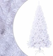 vidaXL Pom de Crăciun artificial cu ramuri groase, alb, 180 cm, PVC
