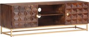 vidaXL Comodă TV, 124 x 29 x 45 cm, lemn masiv de mango