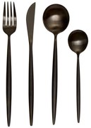 Tacâmuri negru din oțel inoxidabil 16 buc. Modern retro – Premier Housewares