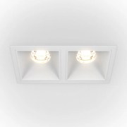 Spot LED incastrabil dimabil cu 2 surse de iluminat Alpha alb, 3000K