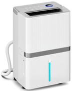 HOMCOM Dezumidificator 35 L/zi pentru 40-90 m² Indicator lumină pentru umiditate Rezervor 5,5 litri Drenaj continuu Temporizator 24H | Aosom Romania