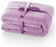 Pătură din microfibră DecoKing Henry, 70 x 150 cm, violet