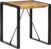 vidaXL Masă de bucătărie, 70x70x75 cm, lemn masiv de mango nefinisat
