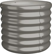 vidaXL Jardinieră grădină gri 40x40x36 cm oțel galvanizat