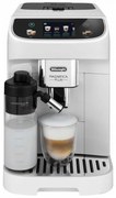 Espressor automat DeLonghi Magnifica PLUS ECAM 320.60.W, 1450W, 15 bar, 1.8l, 15 programe, 13 trepte de macinare, Ecran tactil TFT, LatteCrema Hot, Boabe de cafea, Alb