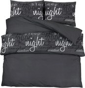 vidaXL Set cu husă de pilotă, negru, 225x220 cm, bumbac