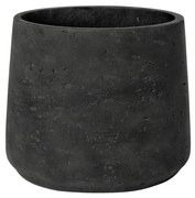 Ghiveci de flori Patt, culoare - negru antic, mai multe dimensiuni - PotteryPots Mărime: XXL - v. 28.5 cm, ⌀ 34 cm