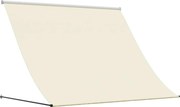vidaXL Copertină retractabilă, crem, 250x150 cm, țesătură și oțel