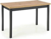 Masa COBALT, stejar/negru, PAL furniruit, 120x68x77 cm