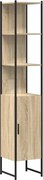 vidaXL Dulap de Baie cu raft Sonoma 33 x 33 x 185,5 cm Lemn compozit
