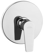 Baterie de duș încastrată, rotundă, 1 funcție DOKOS grafit/crom