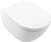 Set vas WC suspendat Villeroy&Boch Subway 3.0 CeramicPlus TwistFlush alb cu capac softclose