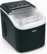 Masina de facut gheata Oliver Voltz OV51447E, 120 W, 0,8 l, 12 kg/24 ore, R600a, Autocuratare, Comanda tactila, Negru
