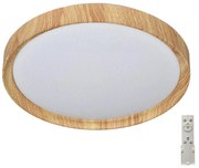Prezent 71330-LED Lampă plafon LED dimabilă WOODEN 33W 230V 3000-6500K+DO
