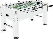 vidaXL Masă de fotbal, alb, 140x74,5x87,5 cm, oțel, 60 kg