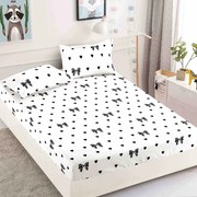 Huse de pat, 3 Piese, Finet cu elastic 180x200