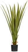 HOMCOM Plantă artificială tip agave în ghiveci, înălțime 90 cm, 16 frunze, interior și exterior, realism ridicat | Aosom Romania