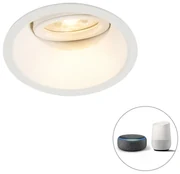 Spotlight inteligent incastrat alb cu WiFi GU10 reglabil - Alloy