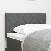 vidaXL Tăblie cap cu lumini cu bandă LED Ajustabil Gri 80 cm țesătură