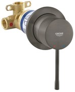 Baterie dus incastrata Grohe Essence antracit periat Hard Graphite cu corp ingropat