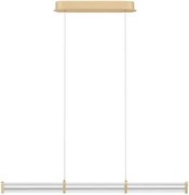 Lustra LED 2700K suspendata design liniar PHEME auriu periat
