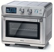 Friteuza cuptor cu aer cald Ariete 4629/11, 1700W, 25 L, 15 programe, Pana la 230°C, Afisaj digital, Cos rotativ, Inox