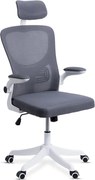 Scaun de birou ergonomic din mesh cu brațe rabatabile OFF 336 gri