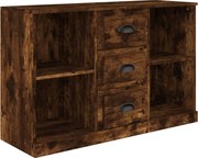 vidaXL Servantă, stejar afumat, 104,5x35,5x67,5 cm, lemn prelucrat