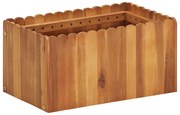 vidaXL Strat înălțat de grădină, 50 x 30 x 25 cm, lemn masiv de acacia