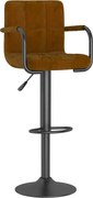 vidaXL Scaun de bar, maro, catifea