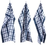 Prosoape de bucătărie din bumbac egiptean MAIA albastre, 50 x 70 cm, 3 buc