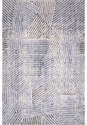 Covor albastru deschis din lână 200x300 cm Strokes – Agnella