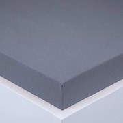 decoDoma Cearşaf cu elastic jersey EXCLUSIVE antracit 90 x 200 cm