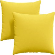 vidaXL Perne pentru canapea 2 pcs Galben Deschis 60 x 60 cm țesătură