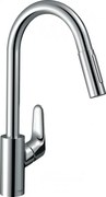 Baterie bucatarie cu pipa extractibila, Hansgrohe Focus 240, crom, 31815000