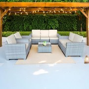 Set mobilier de grădină Avenberg DORADA gri/gri