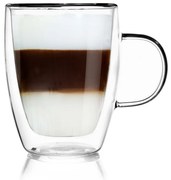 Cană Orion sticlă cu perete dublu, 300 ml, M