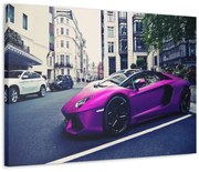 Tablou Canvas Purple Lambourghini 120x80 cm