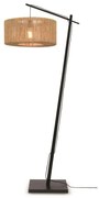 Lampa de podea eco din iuta Iguazu 50cm negru/ natur