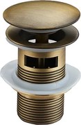 Mexen dop click-clack rotund cu preaplin, bronz antic - 79920-30