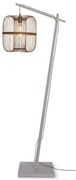 Lampa de podea eco din bambus Hokkaido L 38cm, alb