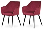 Set de scaune de sufragerie PIKA RED4, 2 buc