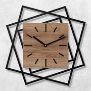 DUBLEZ | Ceas de perete din lemn 3D - Frames