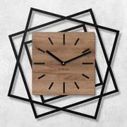 DUBLEZ | Ceas de perete din lemn 3D - Frames